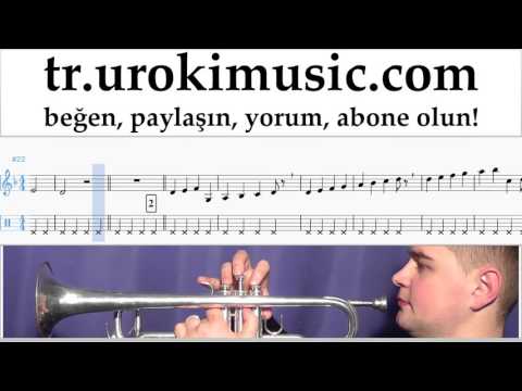 Trompet dersleri Sia - The Greatest Notalar Eğitim Bölüm#1 um-723