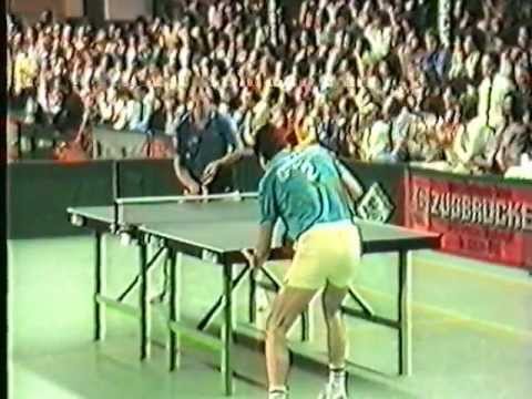1988 Zsolt-Georg Böhm vs Jan-Ove Waldner beim BUndesligaspiel TTC Grenzau gegen ATSV Saarbrücken