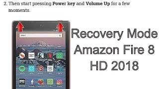 How to Enter Recovery Mode AMAZON Fire HD 8 2018