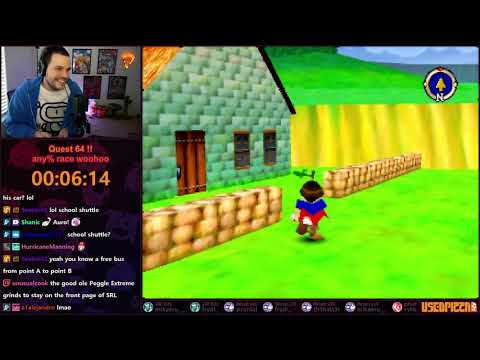 Quest 64 Any% Race, the first