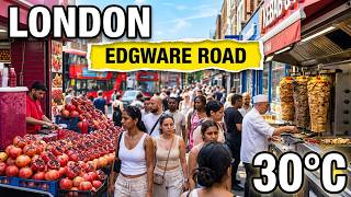 🇬🇧 LONDON WALK 🔥 30°C in London | Paddington, Edgware Road & Marble Arch 4K