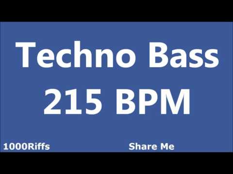 Techno Bass E2 Metronome : 215 BPM