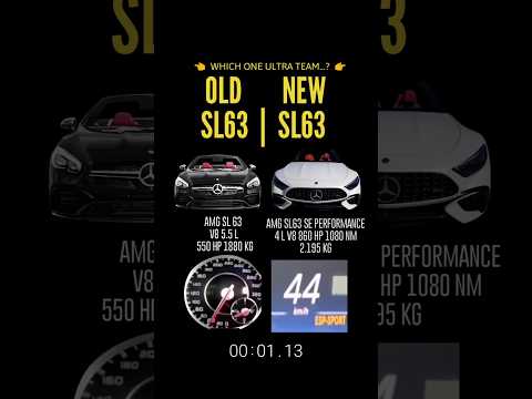 OLD vs NEW 830 HP 4L AMG SL63 S E VS 550 HP  5.5L SL63 #amg #sl63