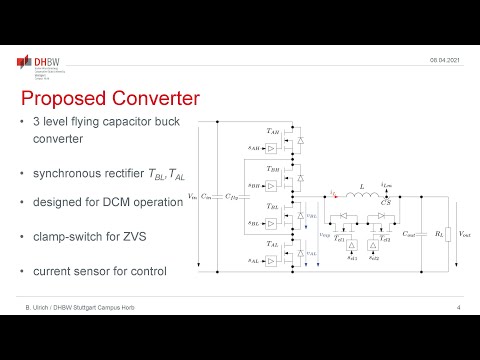 Modulation Scheme for a ZVS Clamp-Switch Operated Three-Level Flying Capacitor Buck Converter