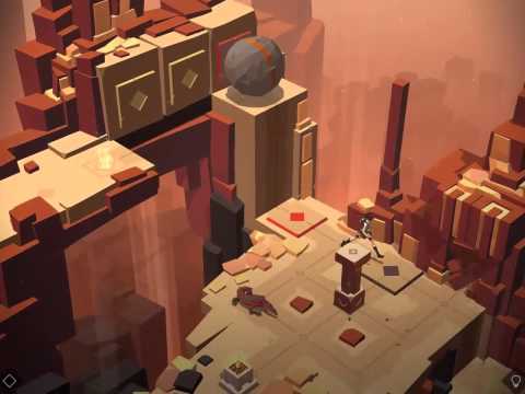 Lara Croft Go | 4-3 - The Cliffs of Fire walkthrough