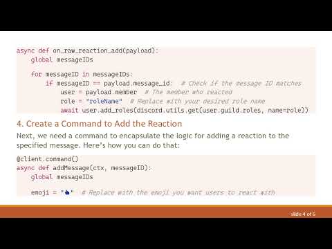 How to Create a Discord.py Reaction Role Code for Your Bot