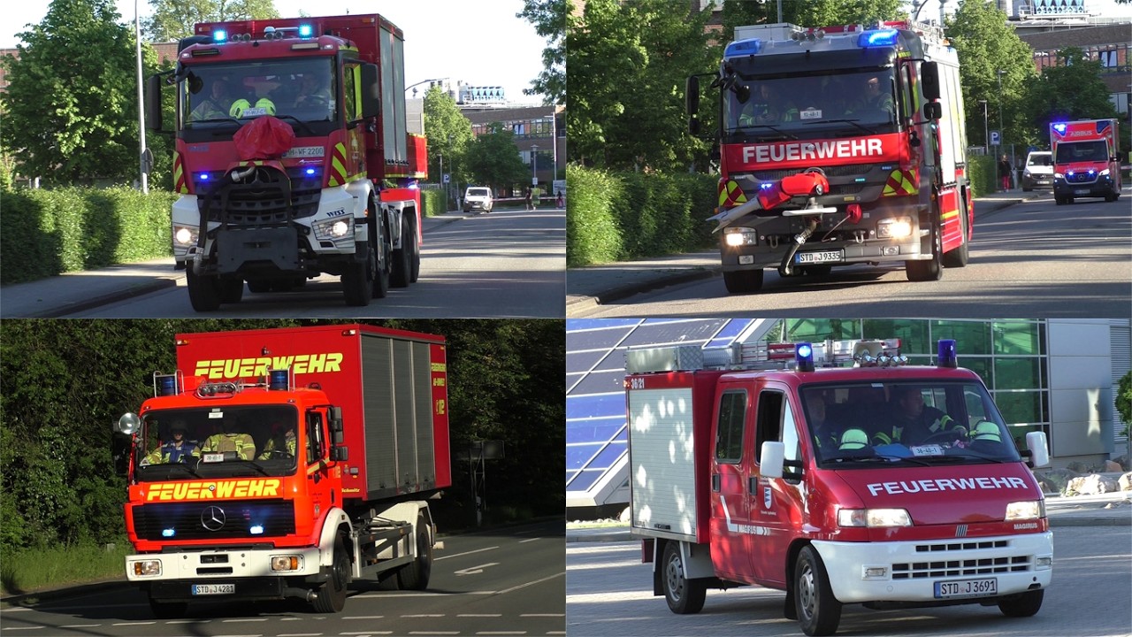 [Werkfeuerwehr Airbus und mehr] Einsatzfahrten zur Traditionsübung 2026 in Stade