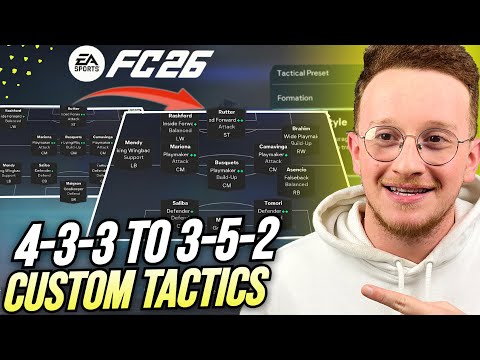 433 TO 352 Tactics! Best 433 Custom Tactics In FC 26!