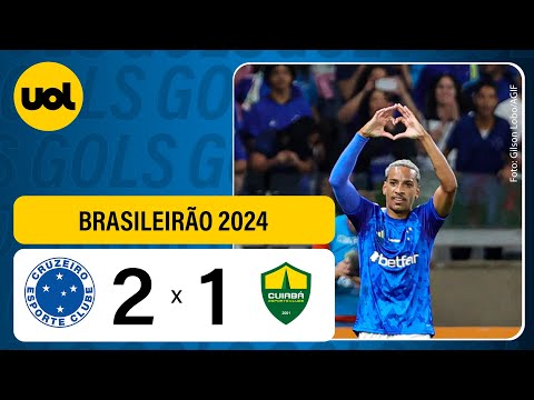 CRUZEIRO 2 X 1 CUIABÁ - CAMPEONATO BRASILEIRO 2024; VEJA OS GOLS