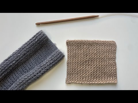 Tunisian Crochet Course: 2nd lesson, with this method, Tunisian crochet no longer curls! 🎉🎉🎉