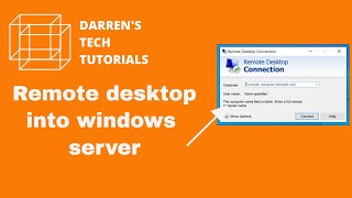 YouTube Thumbnail for How to remote desktop into windows server