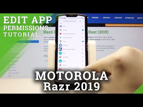 How to Enter App Permissions in MOTOROLA Razr 2019 – Find App Settings