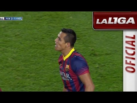 Gol de Alexis (3-1) en el FC Barcelona - Real Valladolid - HD