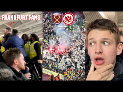 FRANKFURT FANS KICK OFF IN HOME END vs WEST HAM vlog