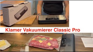 Klamer Vakuumierer Classic Pro 80 im Test – Günstig, einfach, effizient und vielseitig!
