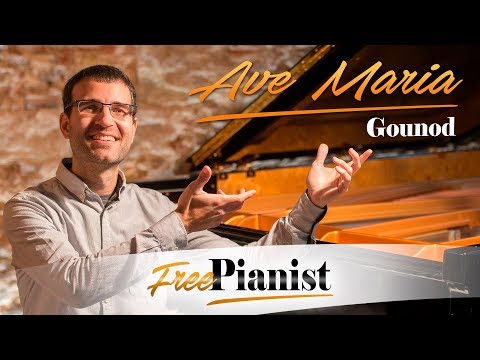 AVE MARIA - GOUNOD - C Major - Karaoke / Piano accompaniment - C key instruments