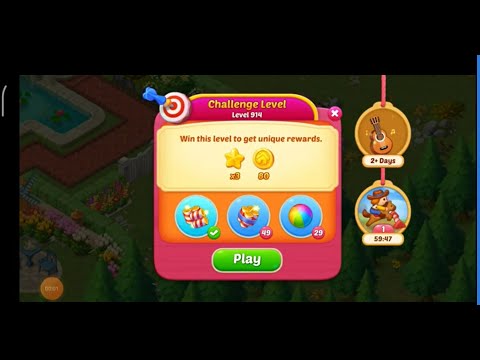 Matchington Mansion Level 914 - Challenge Level / iOS/Android