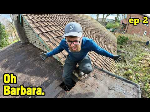 I Put My FOOT Through Barbara's Roof! Uncovering The Damage. Ep2