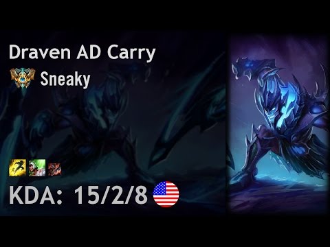 Draven AD Carry vs Lucian - Sneaky - NA Challenger Patch 7.1