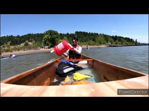 Solo canoe bail-out drills. Michael Storer "Quick Canoe" w/ flotation tanks. @MikStorer