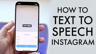 How To Do Text To Speech On Instagram!