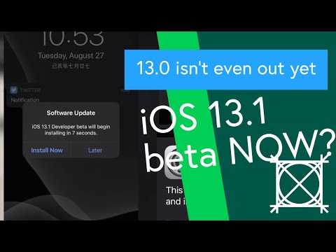 iOS 13.1 beta RIGHT NOW?