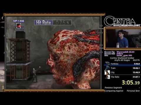 Contra: Shattered Soldier Any% All Stages / Good Ending speedrun in 31:01 [former WR]