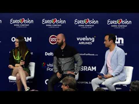 Eurovision Press Cenference - Eye Cue (FYR Macedonia, Lisbon 2018)