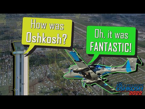 Pilot and ATC having A FRIENDLY EXCHANGE ABOUT OSHKOSH!