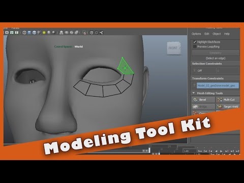 Use the Modeling Toolkit in Maya 2014
