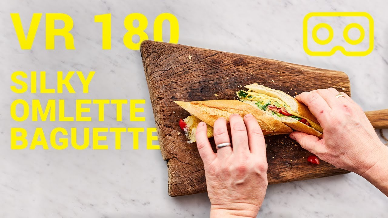 Quick cheese omelette baguette: Jamie Oliver