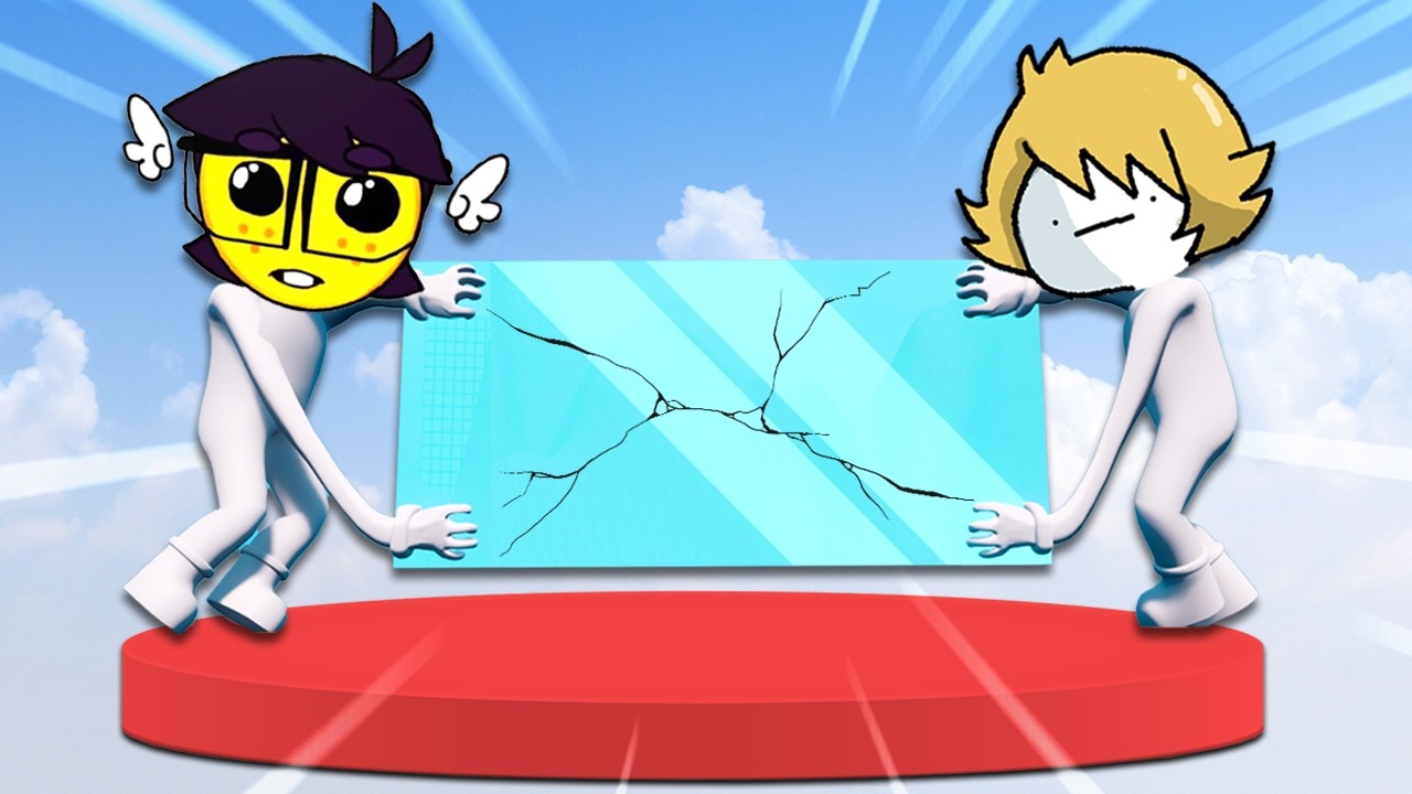 dois TAPADOS tentando não QUEBRAR um vidro...