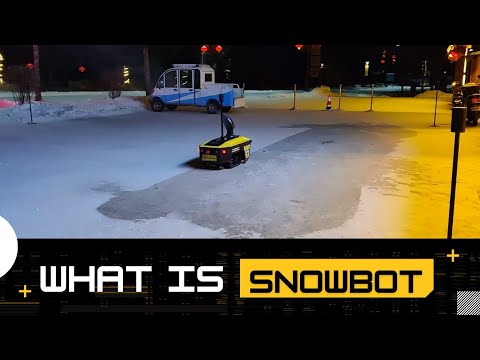 Snowbot Works When It Snows In Mohe.