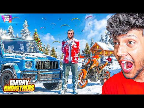 MICHAEL BECOME SANTA FOR 24 HOURS!😍GTA 5 REAL LIFE! #11