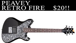 Video thumbnail for Peavey Retro Fire $20 Electric Guitar Beginner Guitar by Cheap Guitars, Pedals, Amps