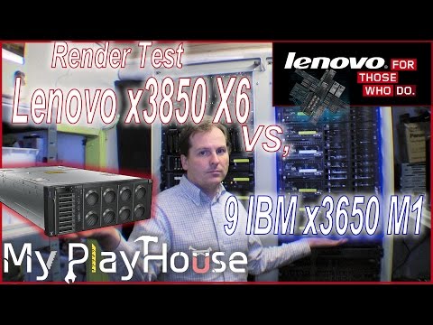 Levovo x3850 X6 with 120 threads, beats 9 older IBM x3650 M1 - 266