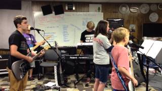 Riverfield Rocks Middle School Band rehearsing The Great Divide by The Mowgli&#39;s