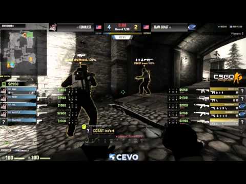 Team Coast vs Conquest Game 2 (CEVO-P CS:GO Season 8) - AwesomeSauce & Sabo