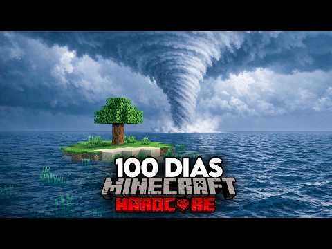 Sobreviví 100 Días en una Isla con Clima Realista en Minecraft Hardcore