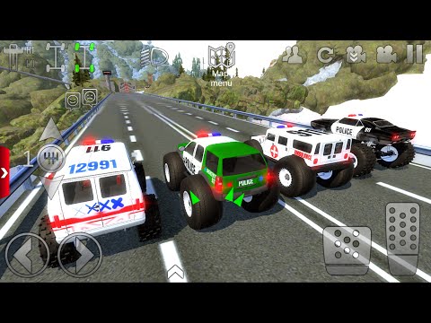 Offroad Outlaws Police Car, Amulance Dirt Car Extreme Off_Road - Android IOS Gameplay