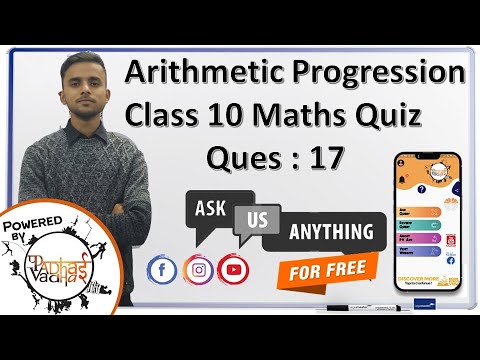 Q.17 Find the sum of the first 15 terms of the AP: 1, 4, 7, 10. I Class 10th Maths I Arithmetic Progression