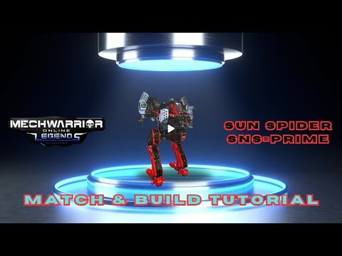 MWO: Sun Spider SNS-PRIME - 681 Damage at BearClaw II w/ Build Tutorial