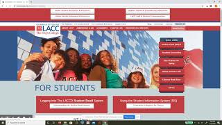 How to Access Canvas from the LACC Website