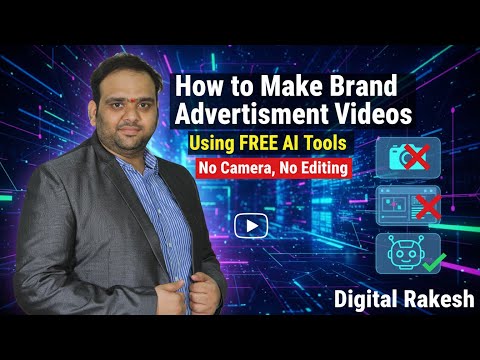 How to Make Brand Advertisement Videos Using FREE AI Tools  No Camera No Editing 2025