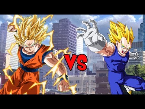 Super Saiyan God Goku v Ultra Instinct Blue Vegeta Video