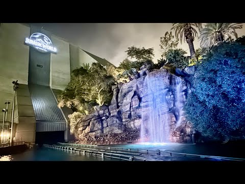 Jurassic World : The Ride [4K POV] At Night | November 2025 | Universal Studios Hollywood 