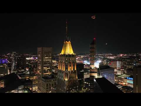 4K Drone: Baltimore City Hall & Skyline at Night - Stunning One-Take Aerial View, Maryland | DMV