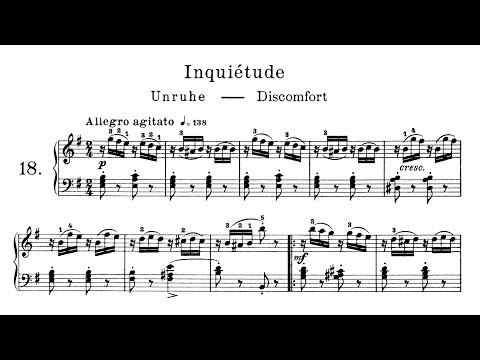 Inquiétude - Friedrich Burgmüller | 25 Leichte Etüden Op.100