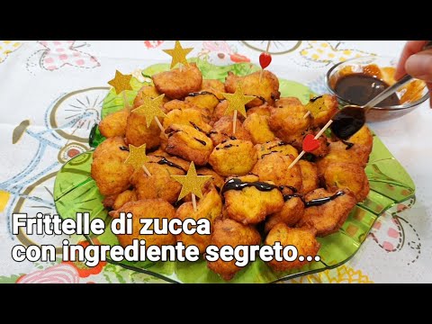 STREPITOSE FRITTELLE DI ZUCCA SALATE CON INGREDIENTE SEGRETO..Che buone! | SALTY PUMPKIN FRITTERS