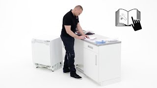 How to install your AEG door on door fridge under counter